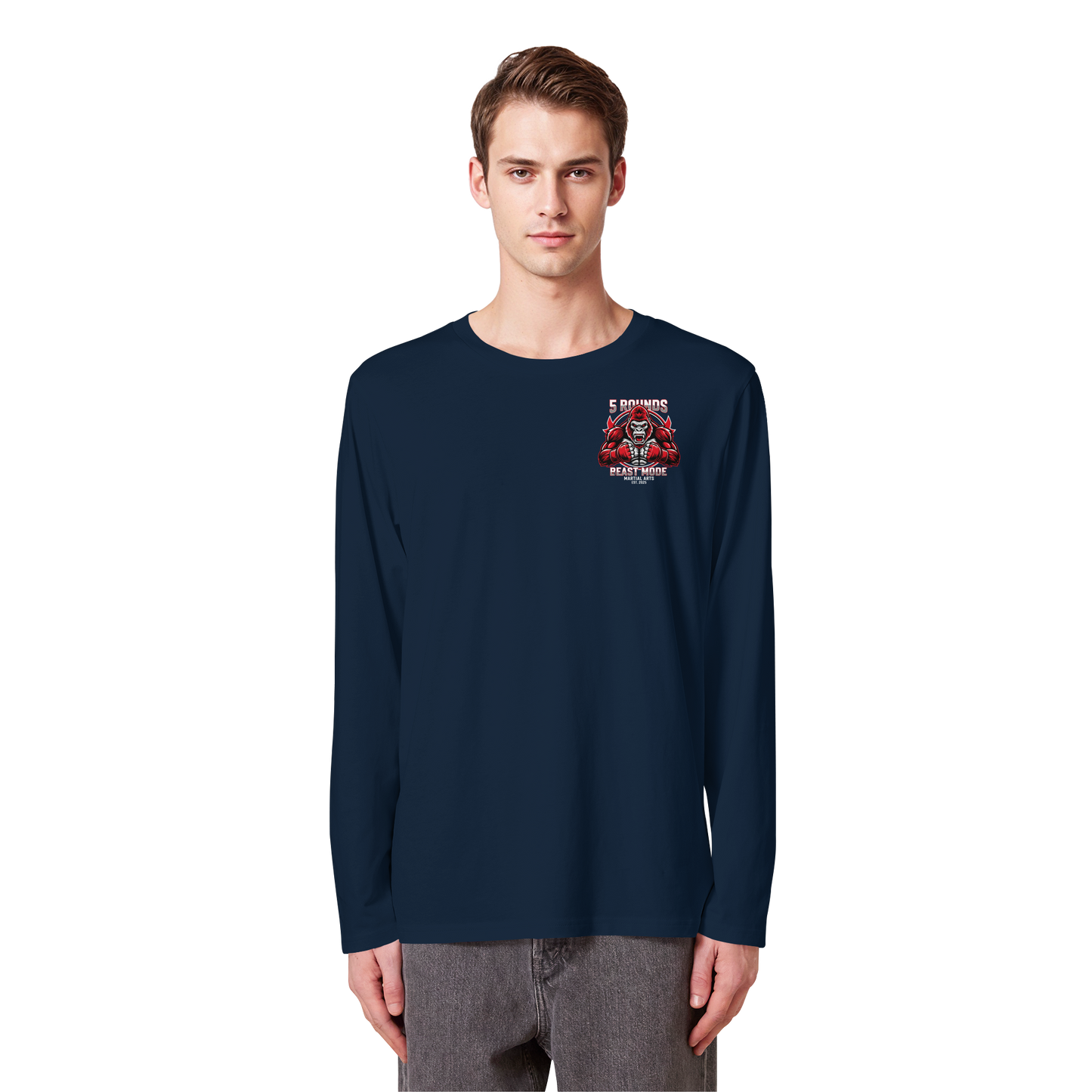 5 ROUNDS BEAST MODE Gorilla Organic Longsleeve