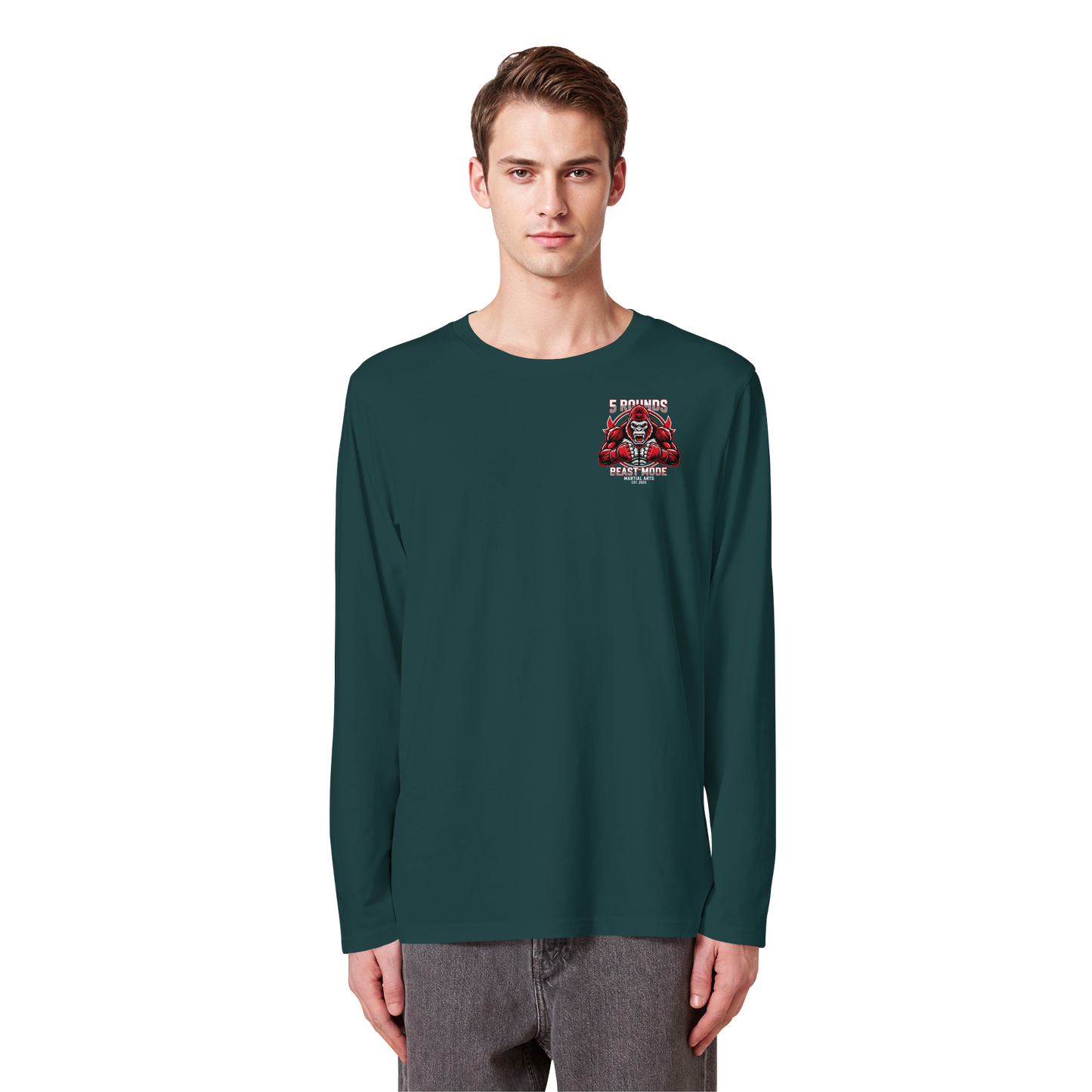 5 ROUNDS BEAST MODE Gorilla Organic Longsleeve