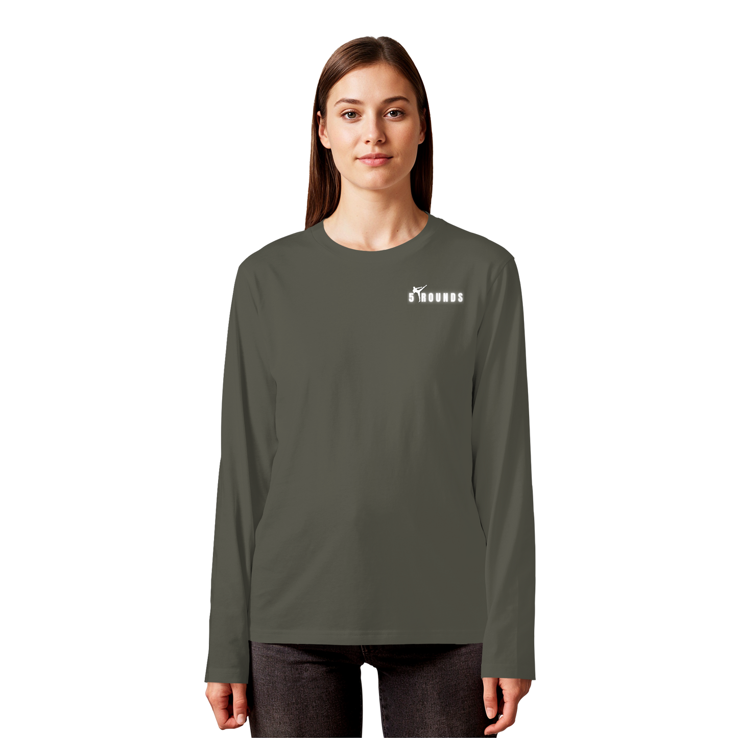 5 ROUNDS Organic Longsleeve T-Shirt – Premium Bio-Langarmshirt