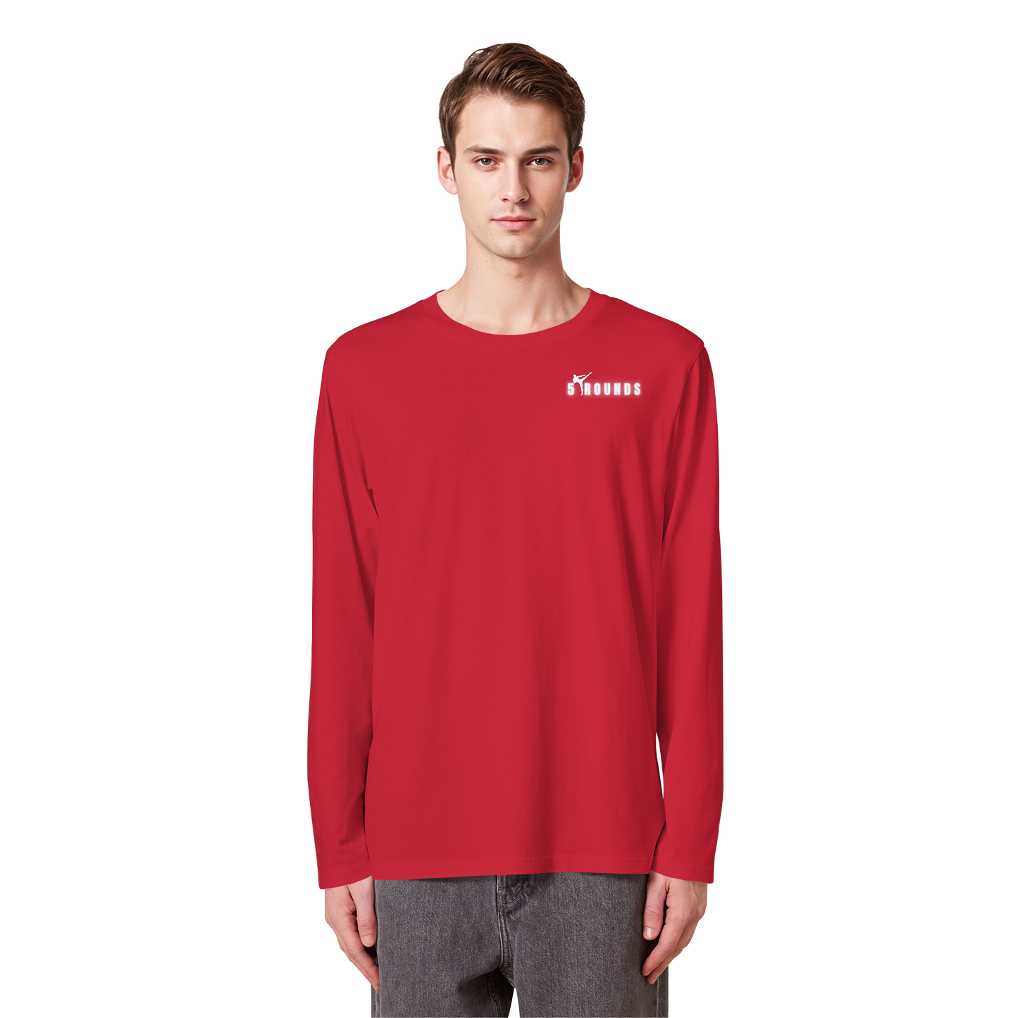 5 ROUNDS Organic Longsleeve T-Shirt – Premium Bio-Langarmshirt