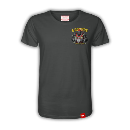 5 ROUNDS Gorilla Fighter T-Shirt - Premium Bio-Baumwolle mit DTF-Druck