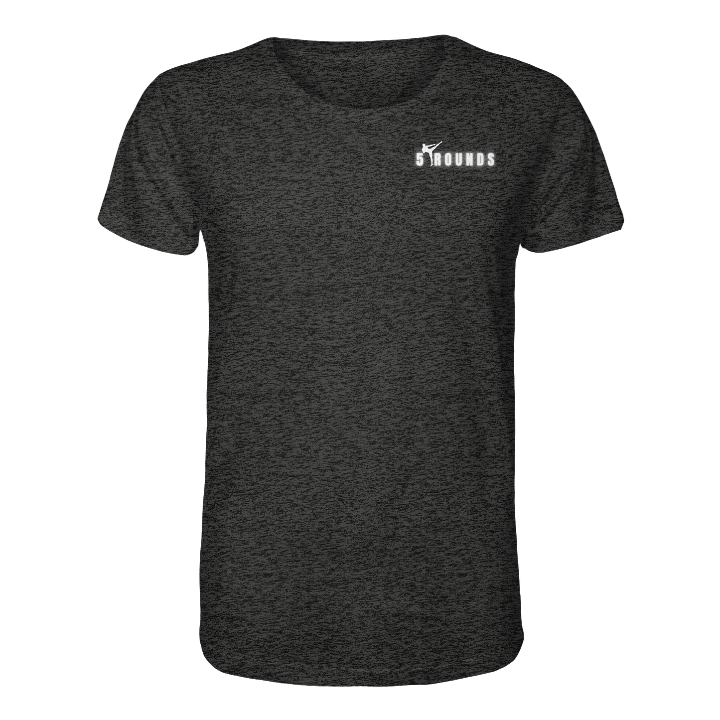 5 ROUNDS Logo Weis  - Organic Shirt