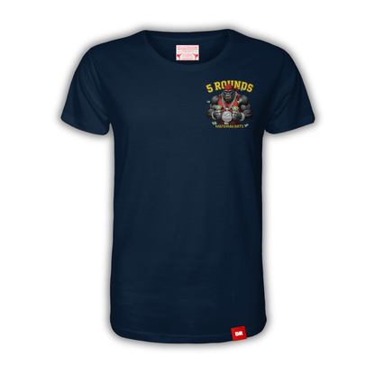 5 ROUNDS Gorilla Fighter T-Shirt - Premium Bio-Baumwolle mit DTF-Druck