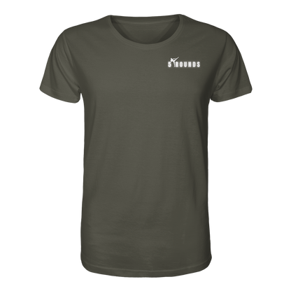 5 ROUNDS Logo Weis  - Organic Shirt
