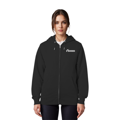 5 ROUNDS Logo Weis  - Organic Zipper