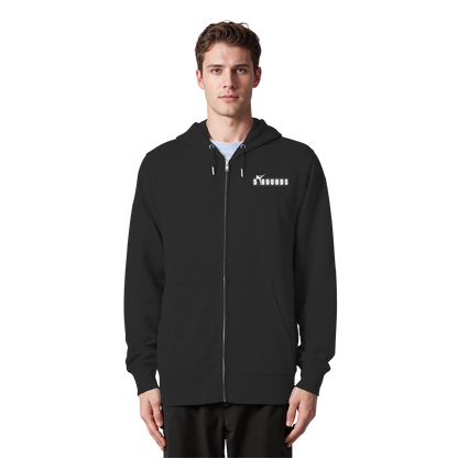 5 ROUNDS Logo Weis  - Organic Zipper