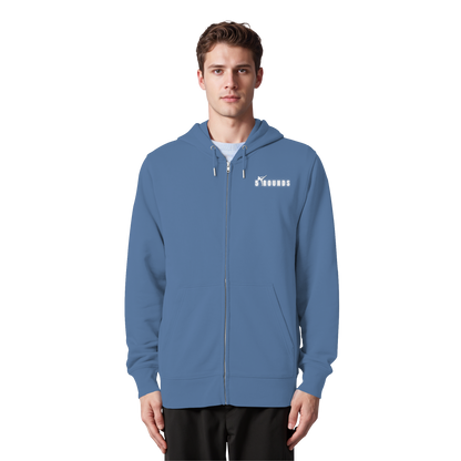 5 ROUNDS Logo Weis  - Organic Zipper