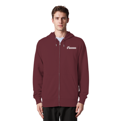 5 ROUNDS Logo Weis  - Organic Zipper