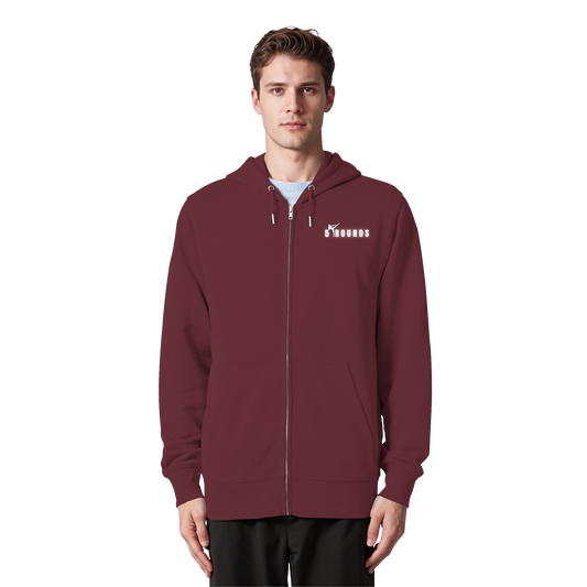 5 ROUNDS Logo Weis  - Organic Zipper