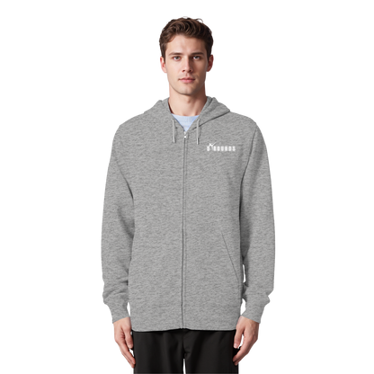 5 ROUNDS Logo Weis  - Organic Zipper