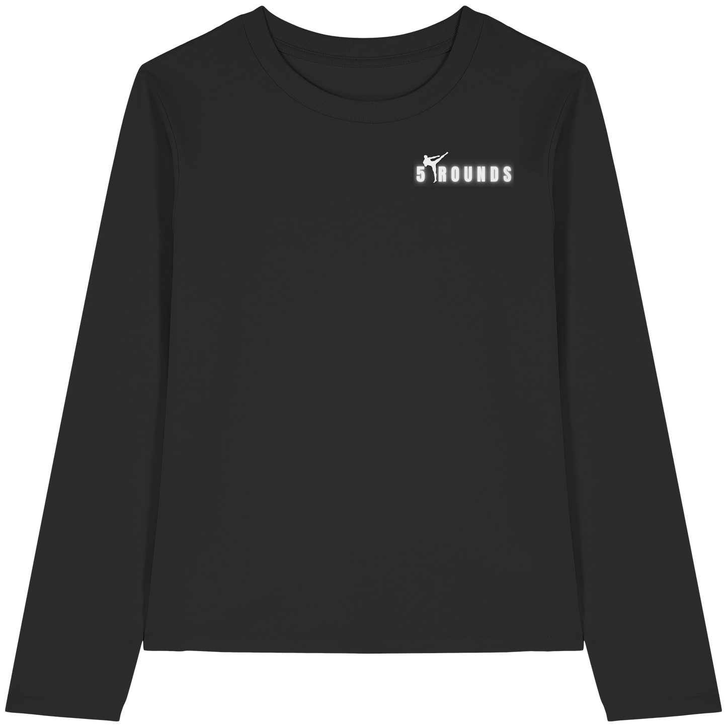 5 ROUNDS Womens Organic Longsleeve T-Shirt – Premium Bio-Langarmshirt
