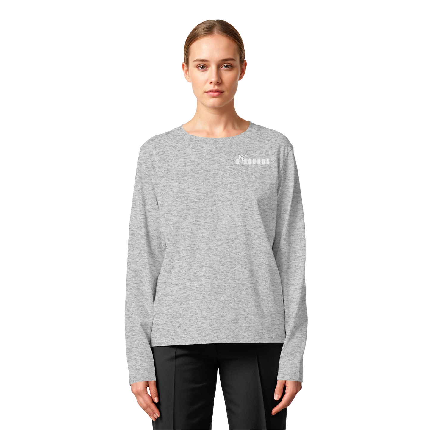 5 ROUNDS Womens Organic Longsleeve T-Shirt – Premium Bio-Langarmshirt