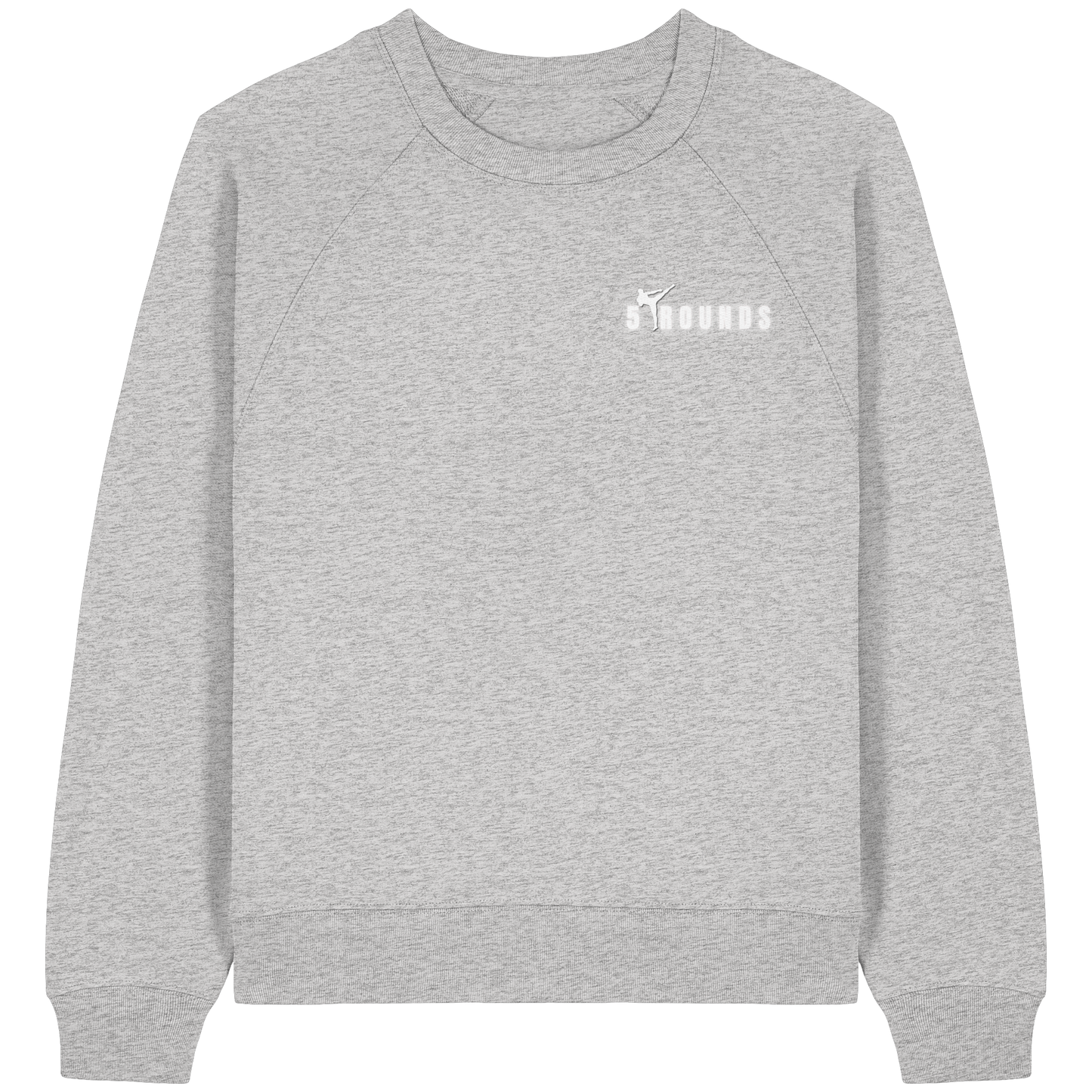 5 ROUNDS Womens Organic Raglan Sweatshirt – Premium Bio-Sweatshirt